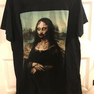 Mona Lisa Zombie Shirt
